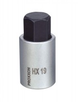 Proxxon 1/2\" Drive Socket with Hex Bit - 19mm x 55mm - 23473