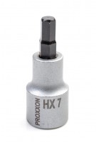 Proxxon 1/2\" Drive Socket with Hex Bit - 7mm x 55mm - 23478