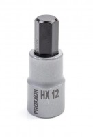 Proxxon 1/2\" Drive Socket with Hex Bit - 12mm x 55mm - 23481
