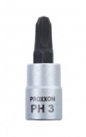 Proxxon 1/4\" Drive Socket with Phillips Bit - PH3 - 23732