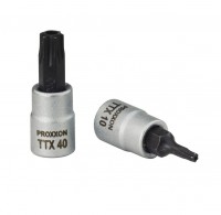 Proxxon 1/4\" Drive Sockets with Torx Bits
