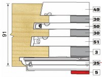 Trend Modular Window System 9 DEG SLOT TENON DISC 179X15X30 Tool Number 51