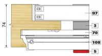 Trend Modular Window System TOOL 233X 30MM BORE Tool Number 108